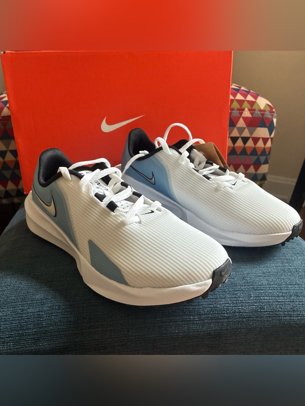 Nike Infinity G NN white/metallic silver size 6.5 men's BNIB
